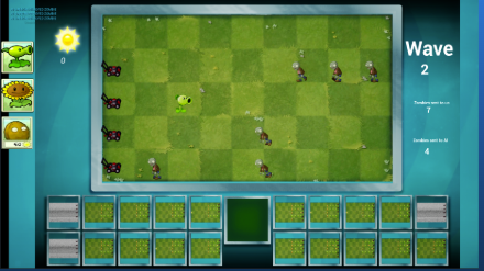 Plants vs. Zombies 99 game jam prototype